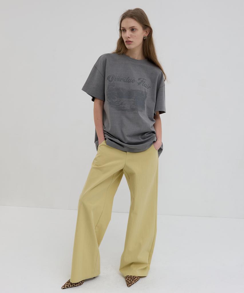 Obeodyupeulleeo Cotton Wide Pants_Butter