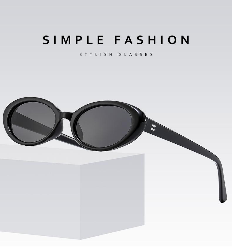 3pcs Fashion Small Oval Sunglasses Women Classic Brand Vintage Men Sun Glasses UV400 Female Shades Lady Goggle UV400