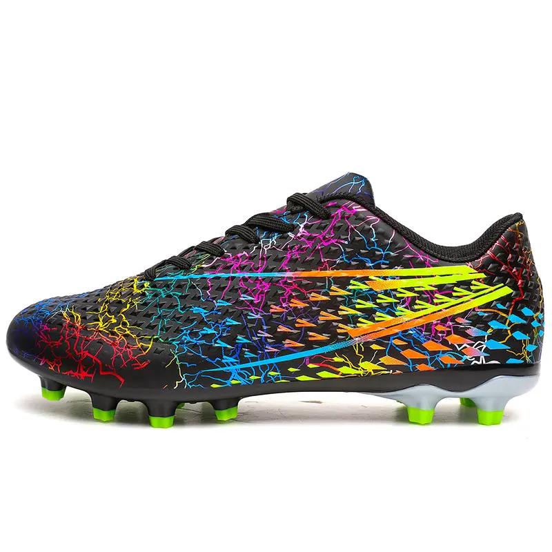 Fashion Men Professional Soccer Shoes Outdoor Sports Training Ankle Soccer Boots Turf Youth Original Men's Society Football Boot