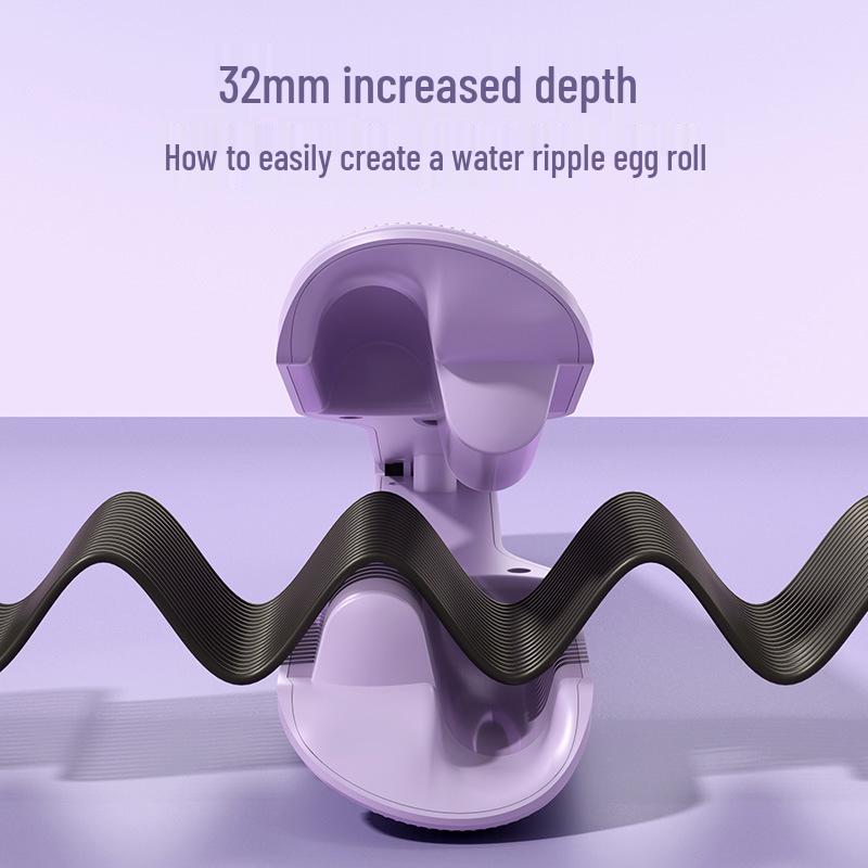 Egg Egg Roll Curling Iron 32mm - Water Wave Negative Ion V-Shaped Perm Crimper for Big Wave Hair.