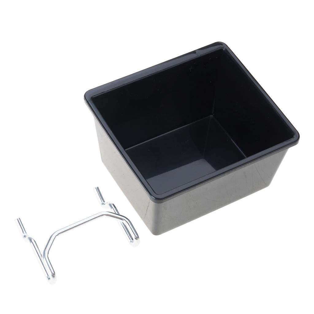 Efficient Pegboard Storage Bins with Hook and Labels Practical Peg Board Basket Effective Hardware Storage Solution