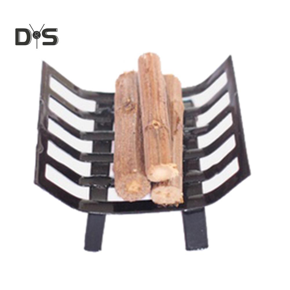 Noroi în ochi Suport metalic cu lemn de foc Jucărie pentru casă de păpuși Mobilier Accesoriu pentru șemineu