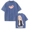 Harajuku Anime My Dress-Up Darling T-shirt Marin Fashion Washed T Shirt Men Women Clothing Summer Short Sleeve Cotton Tees Tops