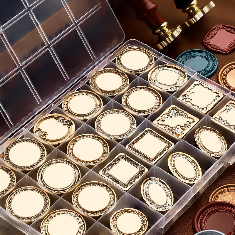 Matte Photo Frame Stamp Sealing Wax Stamp Head Fire Paint Lacquer Copper Seal Wax Stamp Heads Envelope Wedding Party Invitation