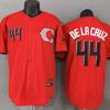 2026 Cincinnati Reds 44 Delacruz Red City Edition Embroidered Baseball Jersey Short Sleeve Unisex