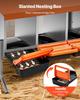 Hühnerlegeboxen, 4 Fächer, mit Stützbeinen, Einfache Eiersammlung, Verzinkter Stahl und Hochfester Kunststoff, Roll-Away-Legeboxen für