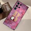 Case for Samsung Galaxy S26 Ultra S25 Plus S21 FE S23 Note 20 8 9 10 S24 S10 S9 S20 Ultra Funda Phone Cover Flower Name Letter A
