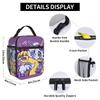 Digimon Adventure Anime Cartoon Lunch Bag School Portable Zipper Tote Food Bags For Women  Oxford Print Cooler Bag