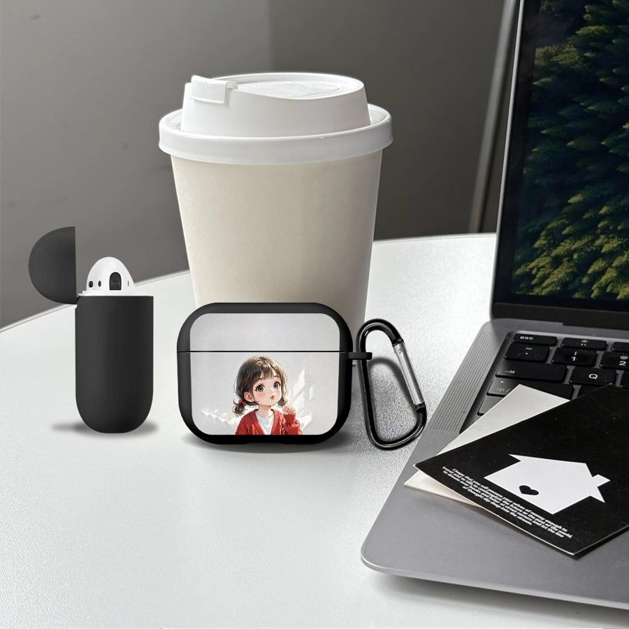 Girl In The Red Sweater Case For Airpods 2 Pro3 3 4 Pro2 1 Pro Earphone Cases Cover