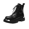 Fashion 2025 New Casual Leather Motorcycle Basic Boots High Quality Outdoor Waterproof Anti-Slip Ankle Boots Fashion Comfy Walking Boots