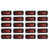 AC 16A/250V 20A/125V Red Light Illuminated On Off SPST Boat Rocker Switch X 20 Pcs-B61B