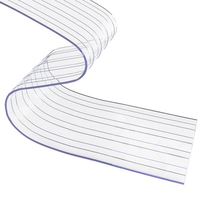 VidaXL Rideau de porte transparent 200 mmx1,6 mm 25 m PVC, bande de porte, rideau de bande pvc, rideau de porte pvc 153861