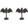 Mysterious Bat Shaped Fashion Holder Lights with Soft LED Glow Perfect for Gothic Bedroom Reading Nooks Decors