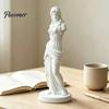 Harzstatue für Heimdekoration 3D-gedruckte minimalistische Göttinnen-Skulptur, Retro-europäische armlose Statue, klassische Akzente Kunstfigur Wohnzimmer