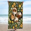 Guinea Pigs Print Beach Towel, Large Soft Quick Dry Towel for Beach Camping Swimming