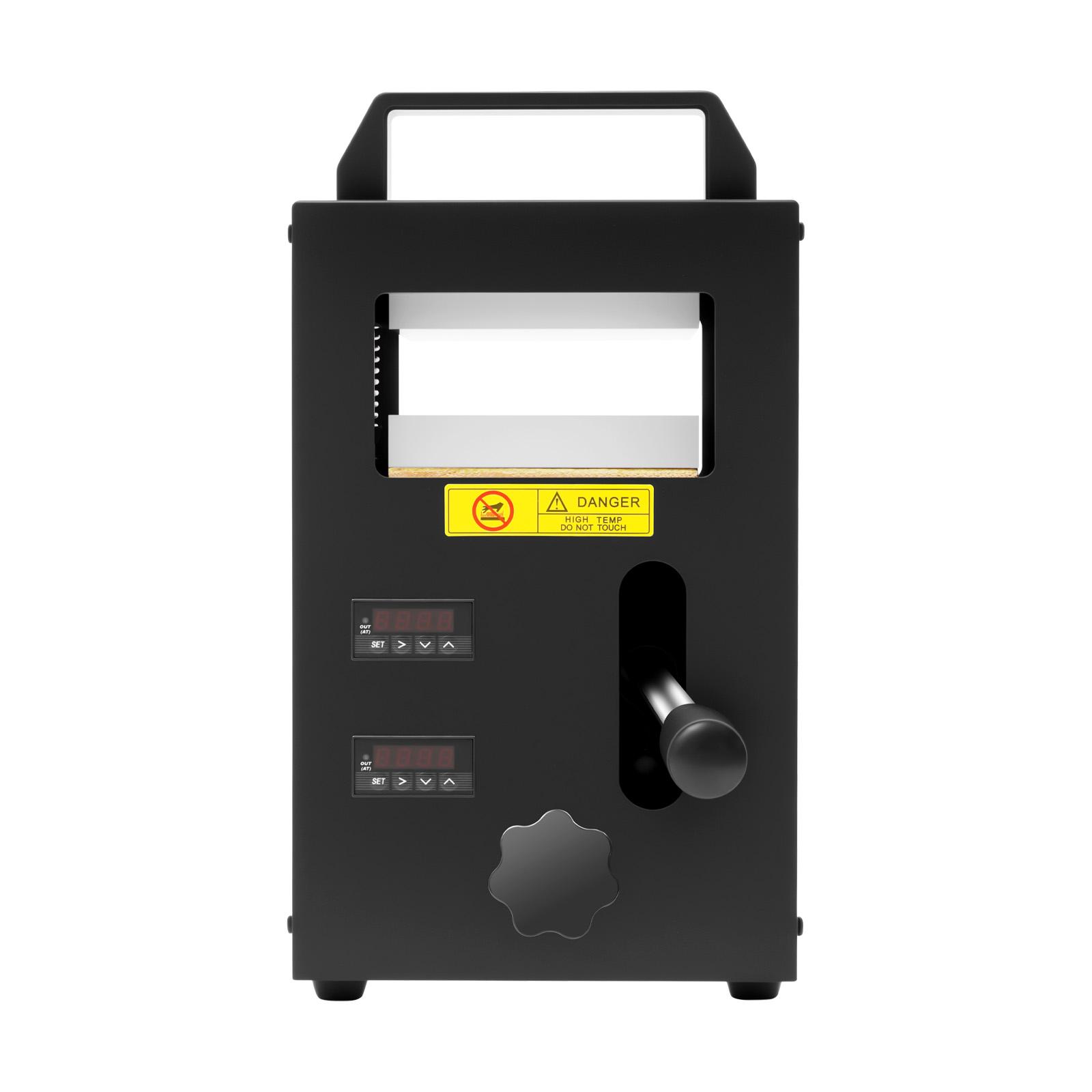 

Professional 800W Hydraulic Heat Press Machine, 400℉ Dual Plates for Oil Embossing, Plastic Bonding чорний