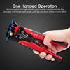 3-in-1 Wire Stripper and Electrician's Pliers with Wire Cutting, Stripping, and Easy Crimping Functions, Cable Stripper, Automatic Adjustment, Wire Cu