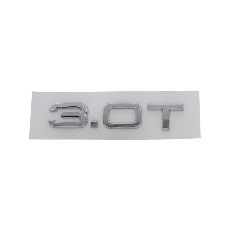 AAWC1 3D 2.0 T 2.0T 3.0 T 1.8T Letters compatible compatible for A3 A4 A5 A6 A7 A8 Q2 Q3 Q5 Q7 Q8 car Engine Fender trunk Rear Decal Emblem
