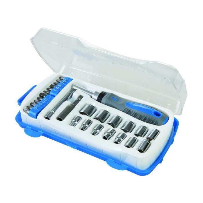 Douilles et porte-douille, 28 pcs - outil de vissage