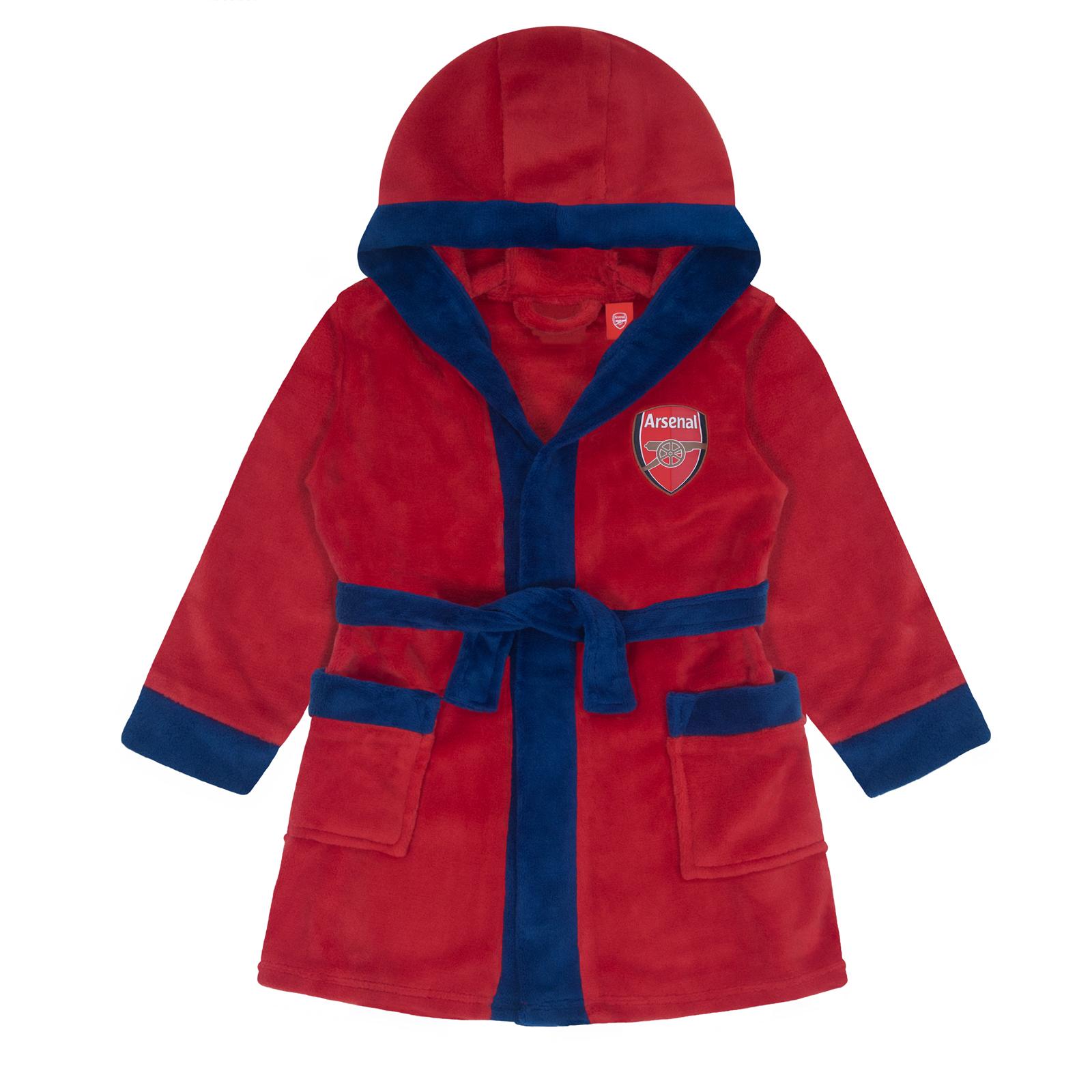 Arsenal FC Baby Wappen Fleece Morgenmantel 6-12 rot