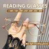 Fashionable Ultra Light Reading Glasses for Men and Women, High-definition Anti Blue Light Presbyopia Glasses+100 To+400