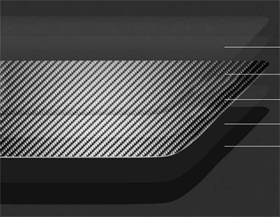 For Ford Explorer 2013-2019 Carbon Fiber Gps Navigation Panel Frame Cover Trim