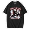 Stray Kids Dominieren Kombinations-Peripherie-Druck Sommer Kurzarm-T-Shirt Reine Baumwolle Locker