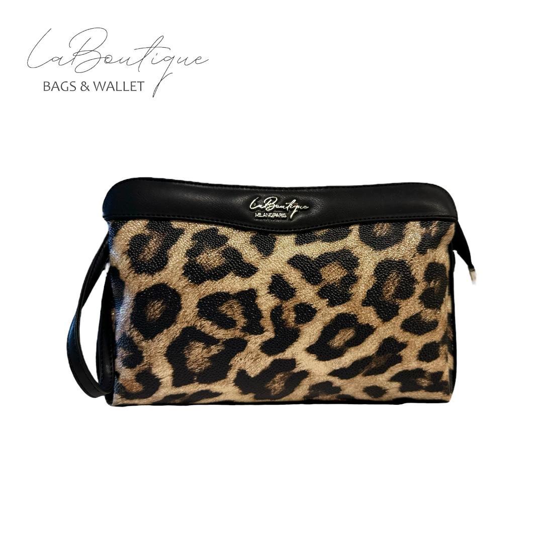 

Lb Çanta 6012 Leopar Siyah Şerit