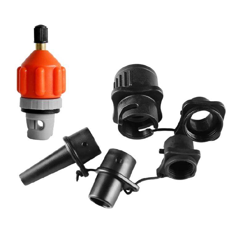 Paddleboard Pumps Adapter Inflatable Boats Air Pumps Converter Replacement Air Valves Adaptor with 4 Air Valves Nozzle