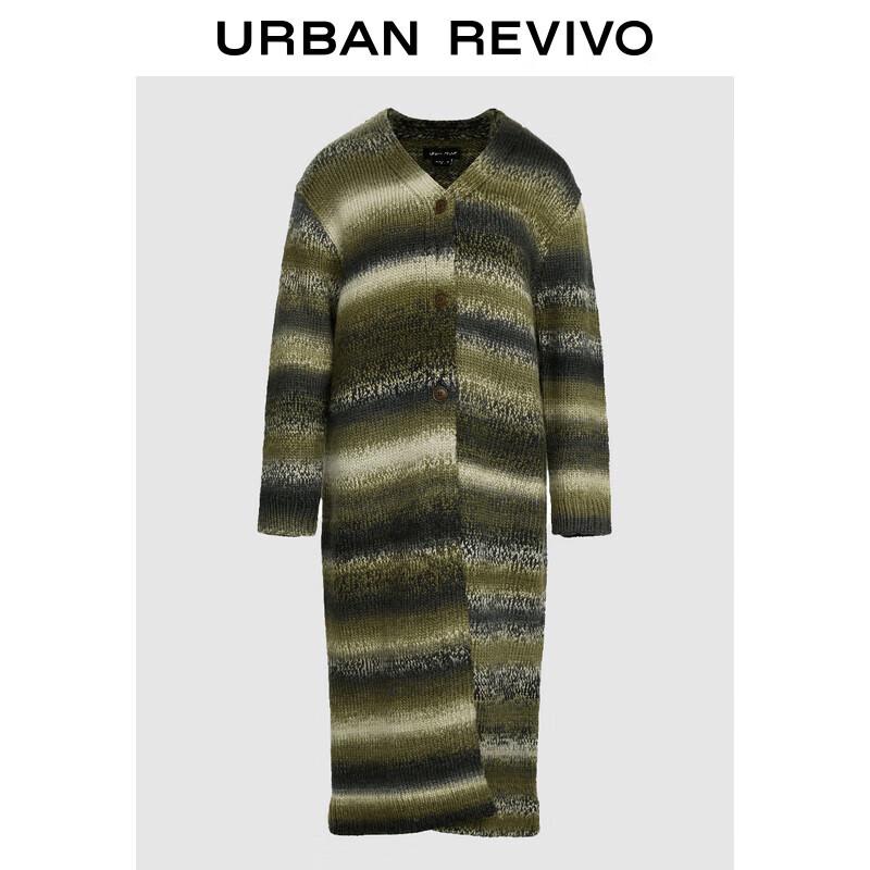 

UR Women s Relaxed Fit Striped Long Knitted Cardigan M