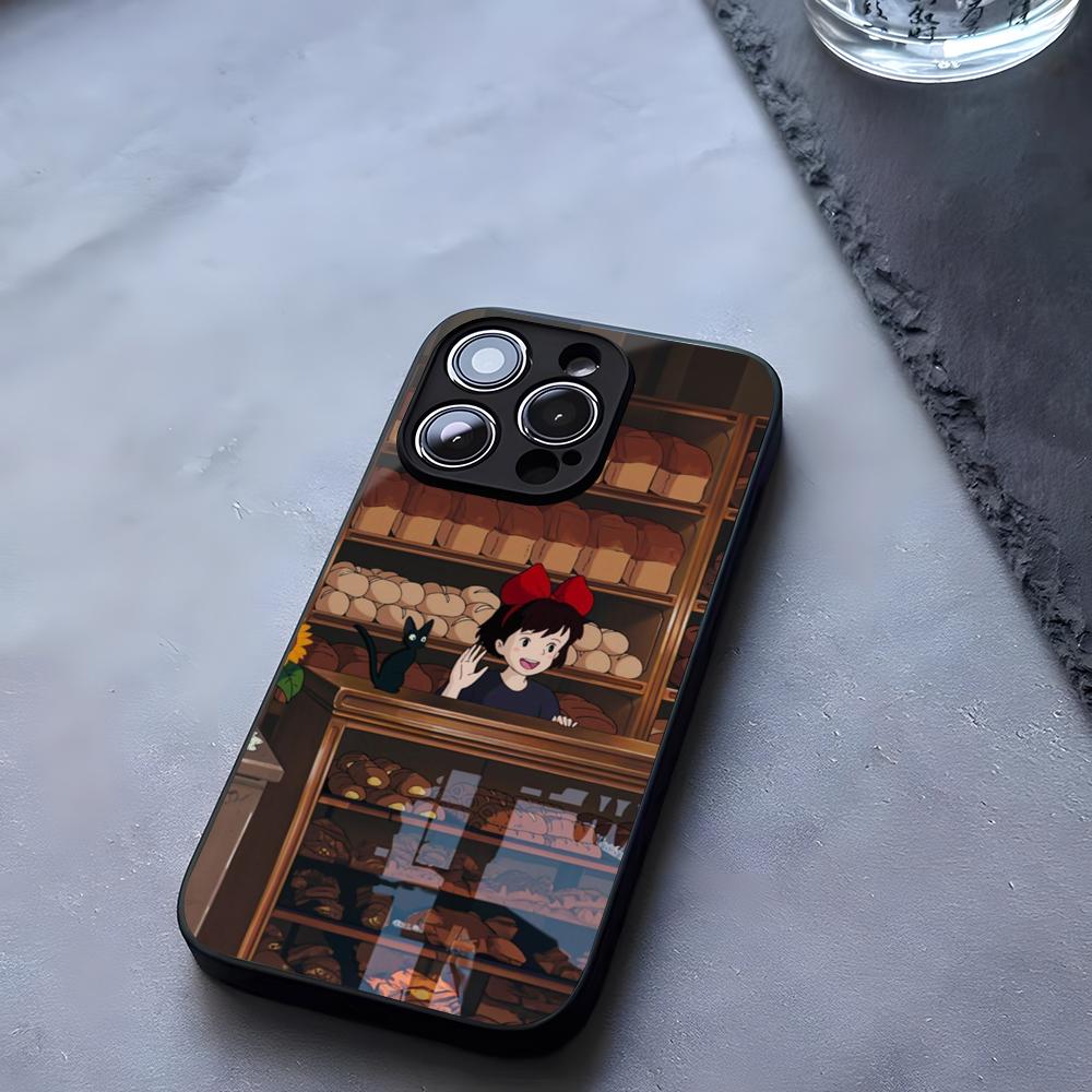 Anime Ki-Kiki Deliverys Service Phone Case Tempered Glass For IPhone 17 13 14 16 12 15 11 Pro Max Plus Mini X XR SE2020 Coque