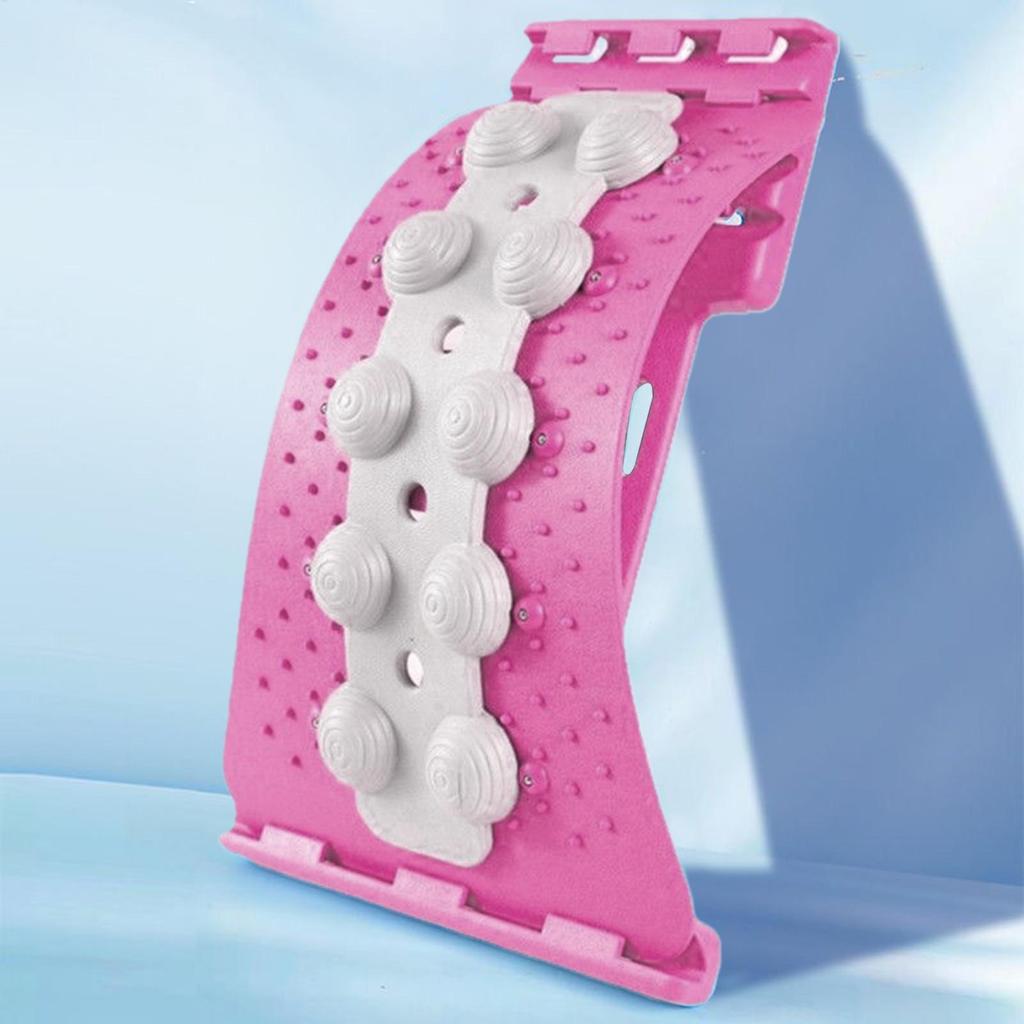 Lower Back Stretcher 4-level Adjustable Lumbar Stretch Board Manual Massagers for Spinal Correction Muscle Relief Shoulder Nerve