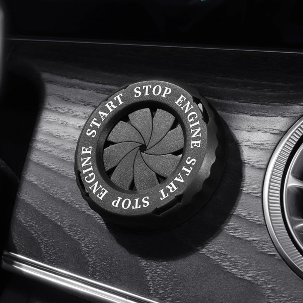 Rotary Design Ignition Switch Protective Cap Push Start Button Decor Fit for Most Models