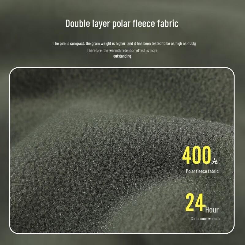 Pioneer Camp Men's Outdoor Windproof Hooded Fleece Jacket