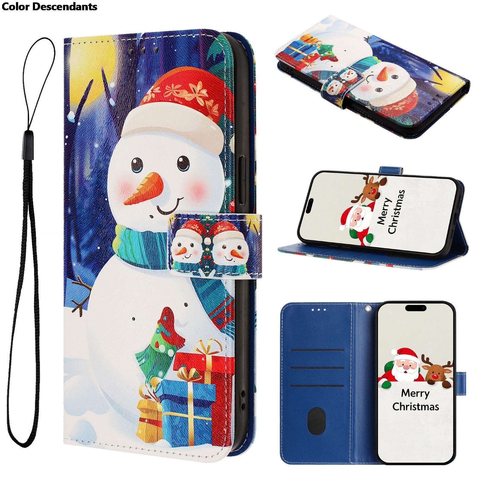 

Christmas Leather Cover For Samsung Galaxy A17 A07 A55 A35 A25 A15 A05 S A56 A36 A26 A16 A06 Case Flip Wallet Phone Cover Coque Galaxy A16