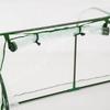 Greenhouse, Hothouse with Door, Cold Frame, Plant House, Plant Growing, Steel, Plastic, 200 x 100 x 80 cm, Green