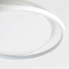 Flush Mount Ceiling Light Fixture with Remote Control Stepless Dimming Modern Ceiling Lamp for Bedroom Kitchen 110V Stacked Circular