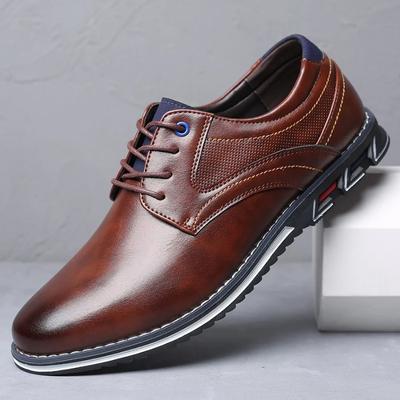 Retro Men's Shoes Business Brand Leather Shoes Fashion Casual Shoes for Men Black Brown Breathable Loafers Comfort Men'shoe 2025
