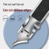 Portable Powder Steel Thin Nail Clippers Set with Anti-Splash Angled Flat Edge - New Model