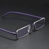 Metal Anti-Blue Light Reading Glasses Men Half Frame Prescription Eyeglasses Male TR90 Eyewear With Case óculos +1.0 to +4.0