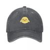 Kiiroitori Duck Plushie Sticker Baseball Cap Sun Hat For Children Luxury Man Cap Streetwear Golf Wear Men Women's