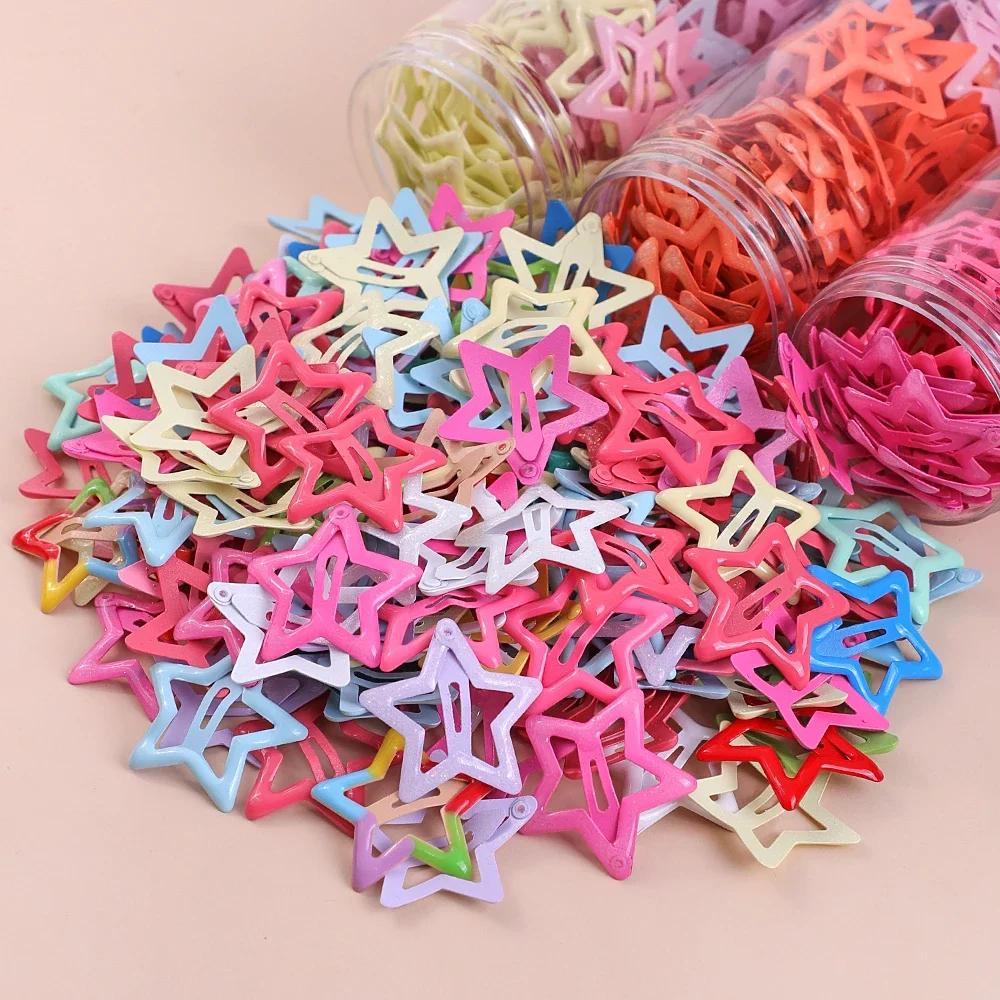 20Pcs Colorful Star BB Hair Clips For Girls Children Lovely Hair Decorate Hairpins Barrettes Headwear Kids Hair Accessories