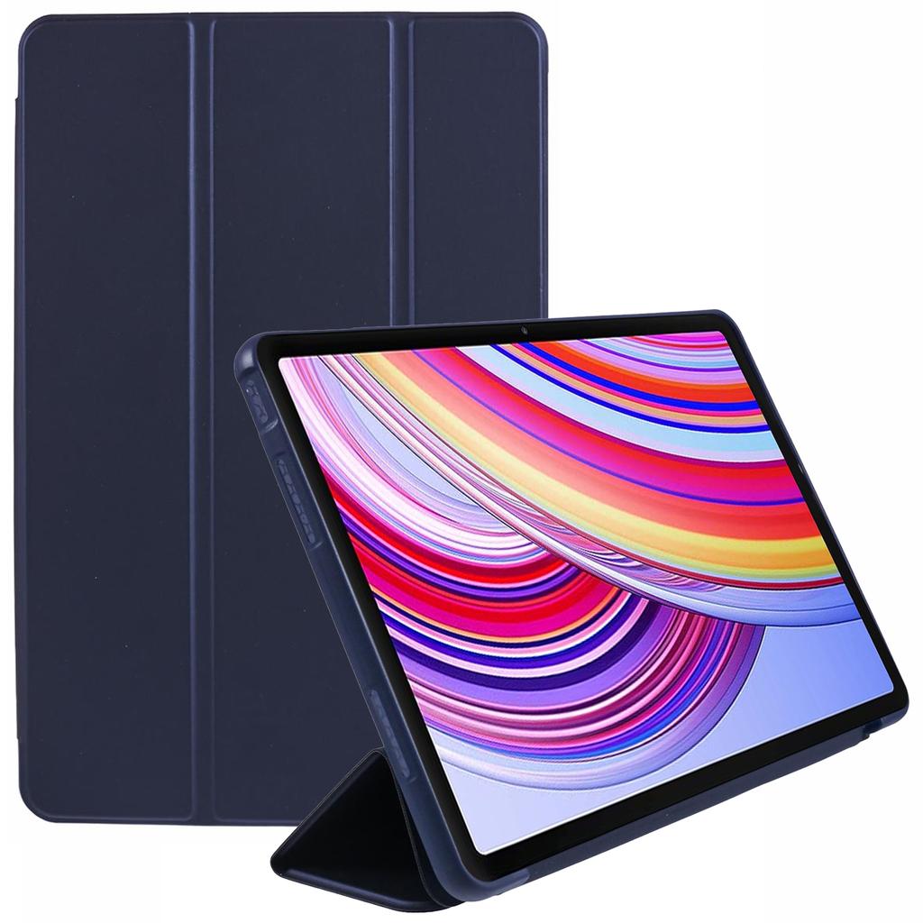 For Xiaomi Redmi Pad Pro/Redmi Pad Pro 5G/Poco Pad Case PU Leather+Silicone Tri-Fold Stand Pro/Poco Padtective Cover