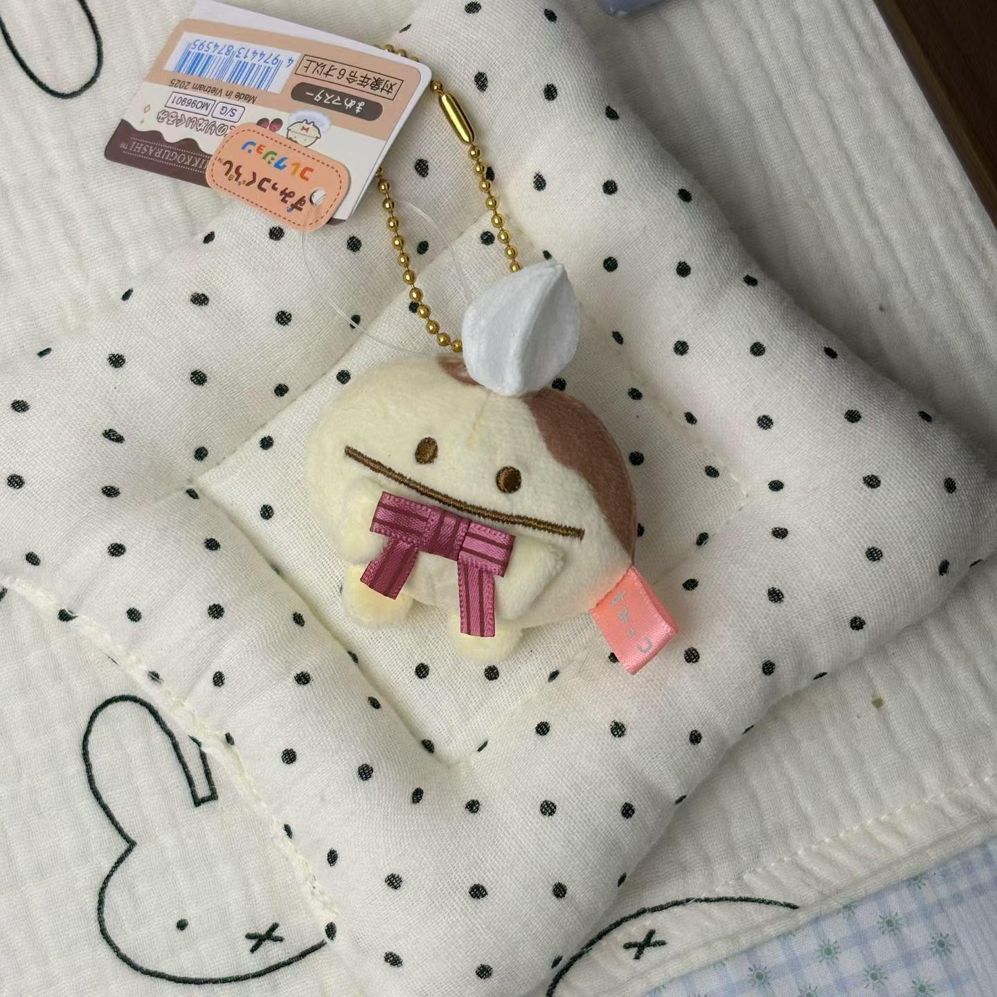 San X Sumikko Gurashi Suikerklontje Café Serie Pluche Speelgoed Sleutelhanger Zoete Chocolade Gekookte Garnalen Koffieboon Gevuld Poppetje Tas Hanger