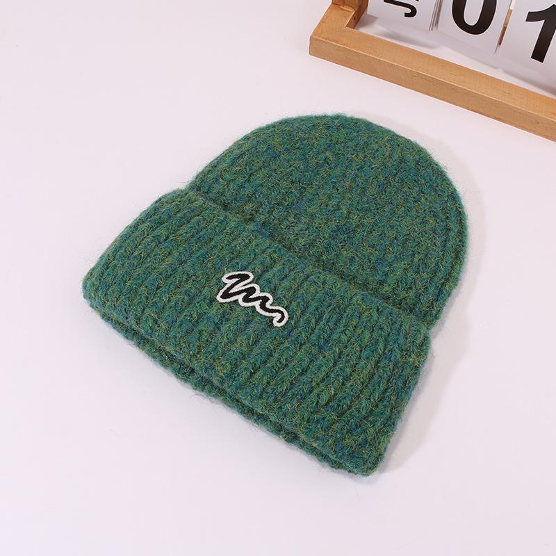 Autumn and Winter Wool Hats for Men and Women Korean Style Versatile Couples Cold Hats Simple Street Ear Protection Warm Knit Hat