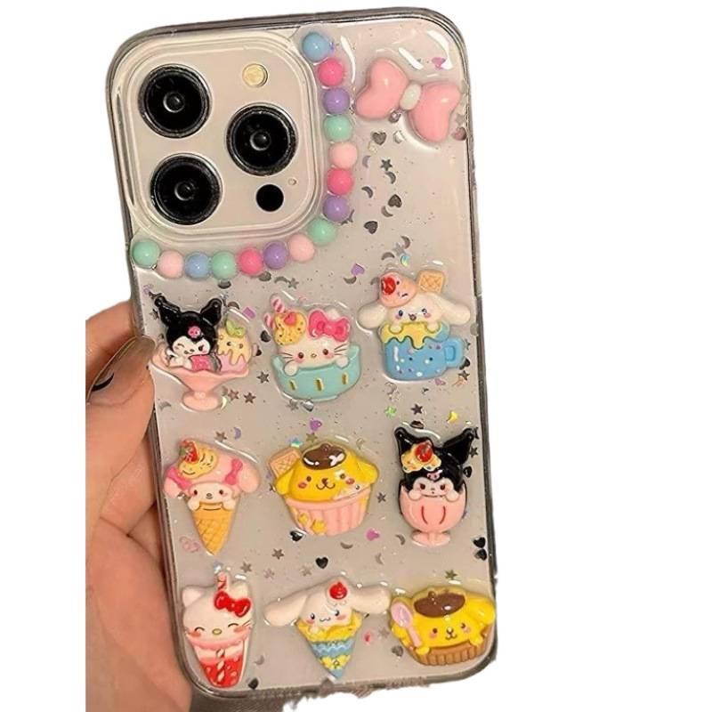 Sanrio Cartoon Ice Cream iPhone 15 Pro Max/14 Pro/13 Pro Max Case
