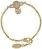 Vivienne Westwood CARMELA Bass Relief Bracelet, Women's, Brass, 6102021S/02R102 [Used]