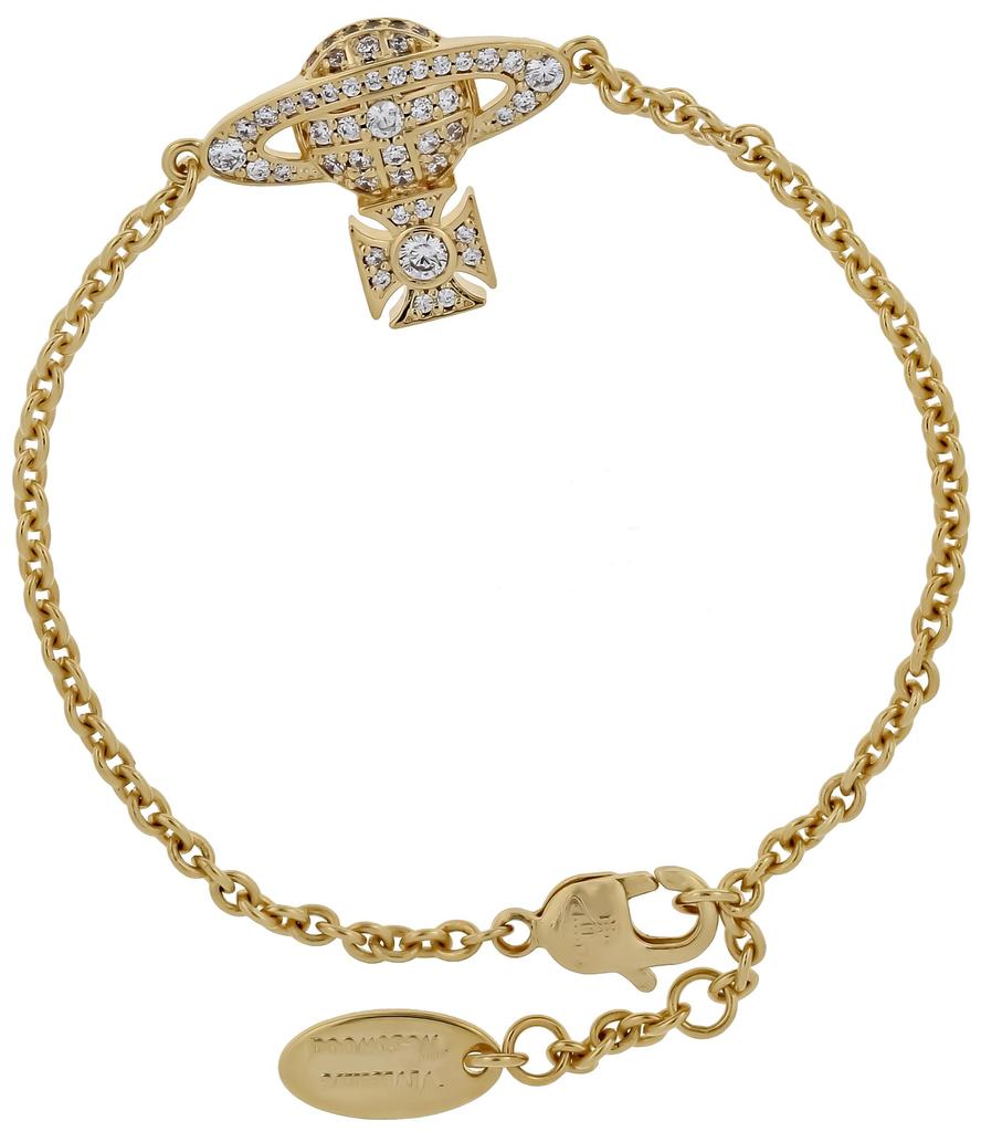Vivienne Westwood CARMELA Bass Relief Bracelet, Women's, Brass, 6102021S/02R102 [Used]
