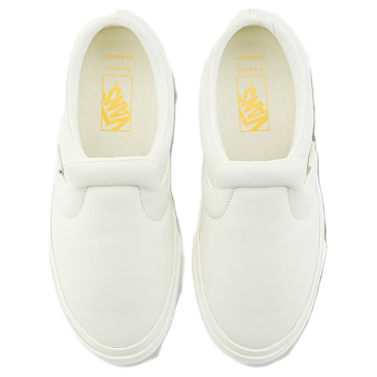 Vans Slip-On Series Comfortable Fashion Low-Top Skate Shoes Unisex Sneakers Gray White VN000MY3ECR1
