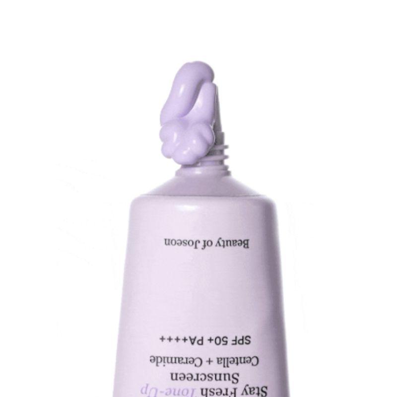 Beauty of Joseon Stay Fresh Tone Up Sunscreen SPF50+ PA++++ 50ml Color Correcting Korean Sun Cream Purple Green Option Purple